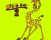 Dibujo Madagascar 2 Melman pintado por juanpileonel