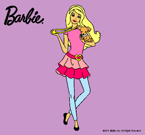 Barbie y su mascota