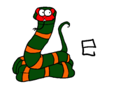 Dibujo Serpiente pintado por sebastian200