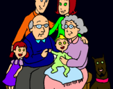 Dibujo Familia pintado por ada827135