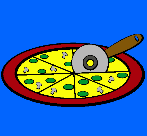 Dibujo Pizza pintado por gonmati