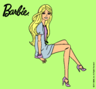 Dibujo Barbie sentada pintado por yujfrytui6