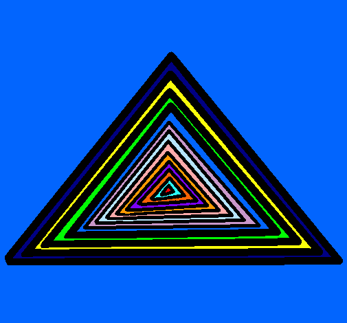 Dibujo Triángulo pintado por monst