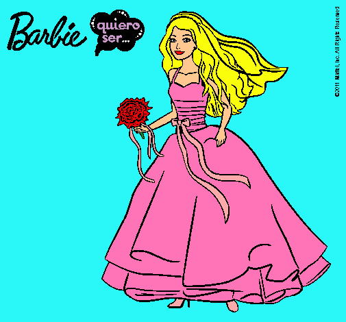 Barbie vestida de novia