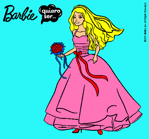 Barbie vestida de novia