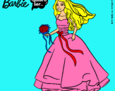 Dibujo Barbie vestida de novia pintado por QWE64W43W6A5