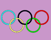 Dibujo Anillas de los juegos olimpícos pintado por gggggggaaaaa