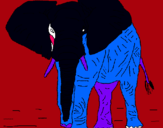 Dibujo Elefante pintado por NACHOL