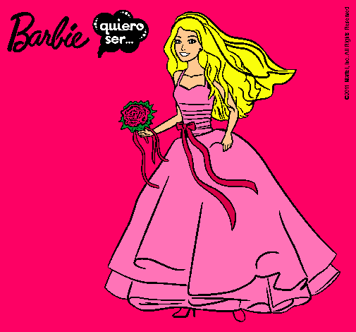 Barbie vestida de novia