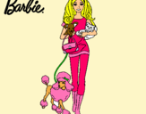 Dibujo Barbie con sus mascotas pintado por okrdufvrkmj