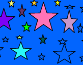 Dibujo Conjunto de estrellas pintado por limlim