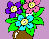 Dibujo Jarrón de flores pintado por Melissa00