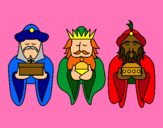 Dibujo Los Reyes Magos 4 pintado por Wilf 