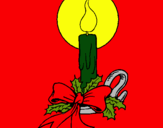 Dibujo Vela de navidad pintado por amalia