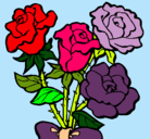 Dibujo Ramo de rosas pintado por VALERIA-ROSA