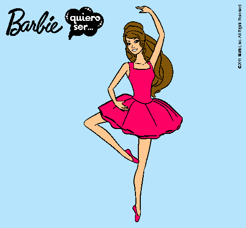 Dibujo Barbie bailarina de ballet pintado por Myryan