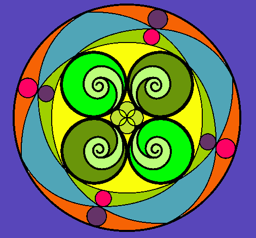 Dibujo Mandala 5 pintado por rihanna