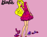 Dibujo Barbie y su colección de zapatos pintado por kilililkhihl