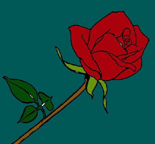 Dibujo Rosa pintado por rihanna