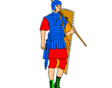 Dibujo Soldado romano pintado por www3w