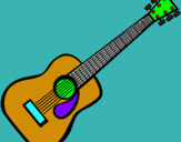 Dibujo Guitarra española II pintado por iuhjvghji