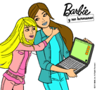 Dibujo El nuevo portátil de Barbie pintado por 111111111111