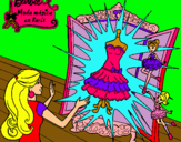Dibujo El vestido mágico de Barbie pintado por Briisita