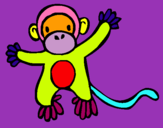Dibujo Mono pintado por delia5