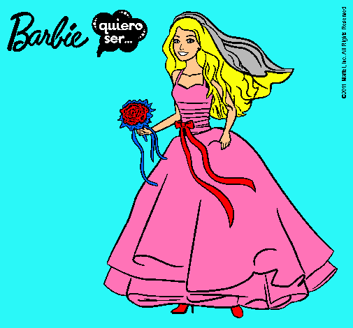 Barbie vestida de novia