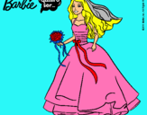 Dibujo Barbie vestida de novia pintado por SVDFVGGGSHDB