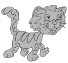 Dibujo Gato con manchas pintado por enzo4