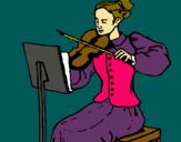 Dibujo Dama violinista pintado por lau-8-20-2-3