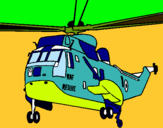 Dibujo Helicóptero al rescate pintado por gustavito