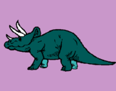 Dibujo Triceratops pintado por uvas