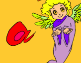 Dibujo Ángel pintado por anahi19