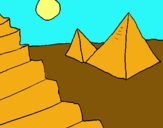 Dibujo Pirámides pintado por nicole2