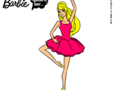 Dibujo Barbie bailarina de ballet pintado por blala