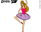 Dibujo Barbie bailarina de ballet pintado por erfhvg