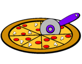 Dibujo Pizza pintado por sneyder