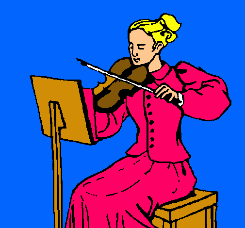 Dama violinista