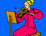 Dibujo Dama violinista pintado por Helegonzalez