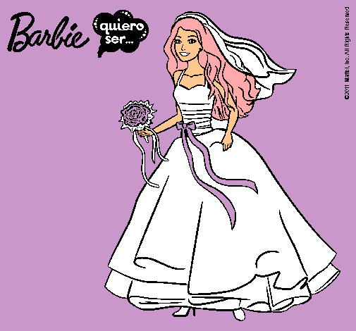 Barbie vestida de novia