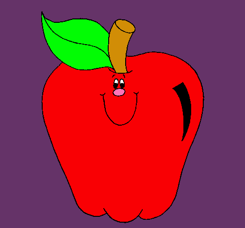 Dibujo Manzana pintado por judithcbr