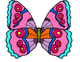 Dibujo Mariposa pintado por guays