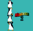 Dibujo Madagascar 2 Pingüinos pintado por e1p2r3