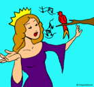 Dibujo Princesa cantando pintado por Dany_CSI