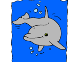 Dibujo Delfín pintado por marguitos