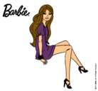 Dibujo Barbie sentada pintado por jkjbbbjklb