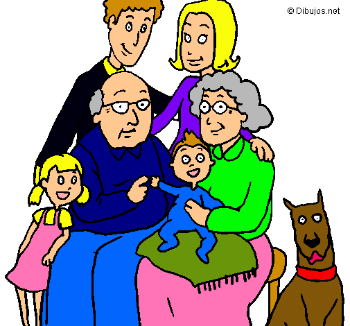 Dibujo Familia pintado por judithcbr
