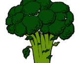 Dibujo Brócoli pintado por brocol